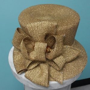 Gold Metallic Hat